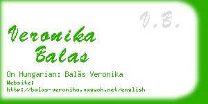 veronika balas business card