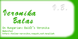 veronika balas business card